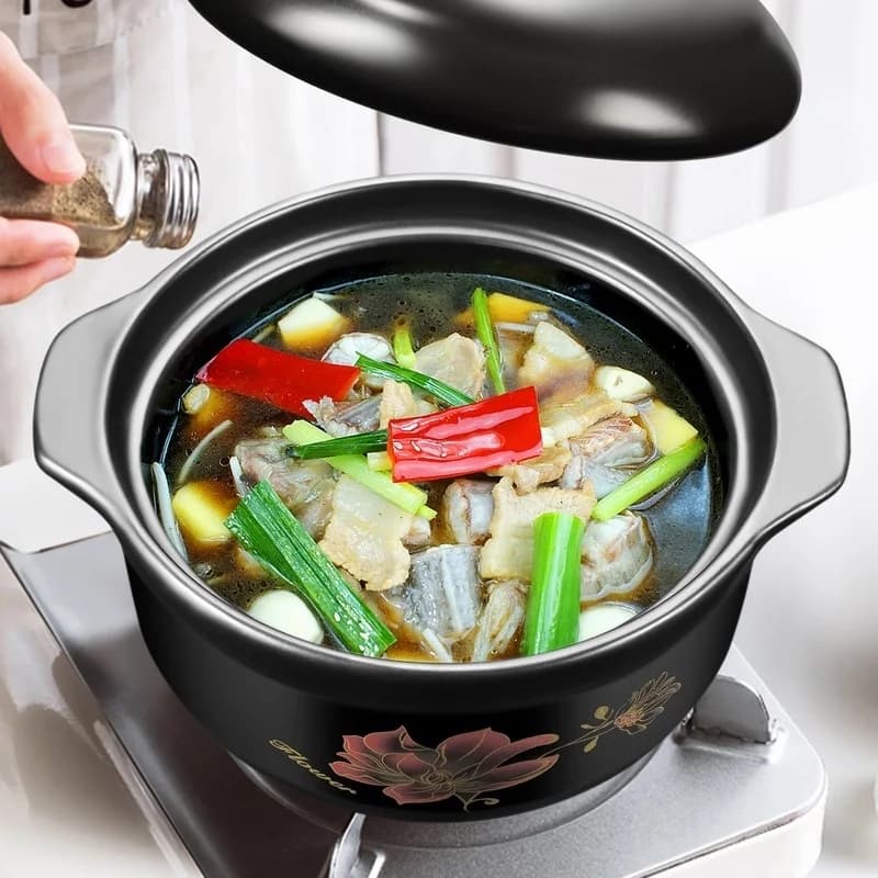 Ceramic Casserole Stew Pot Non-Stick