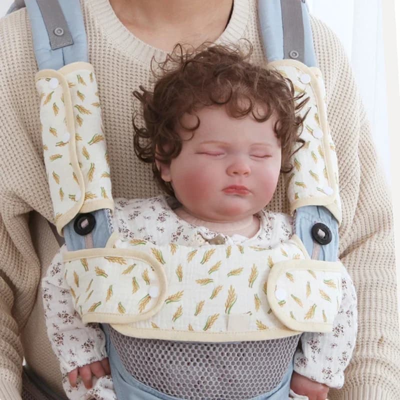 Baby Carrier Comfort Strap Covers and Drool Bib Set