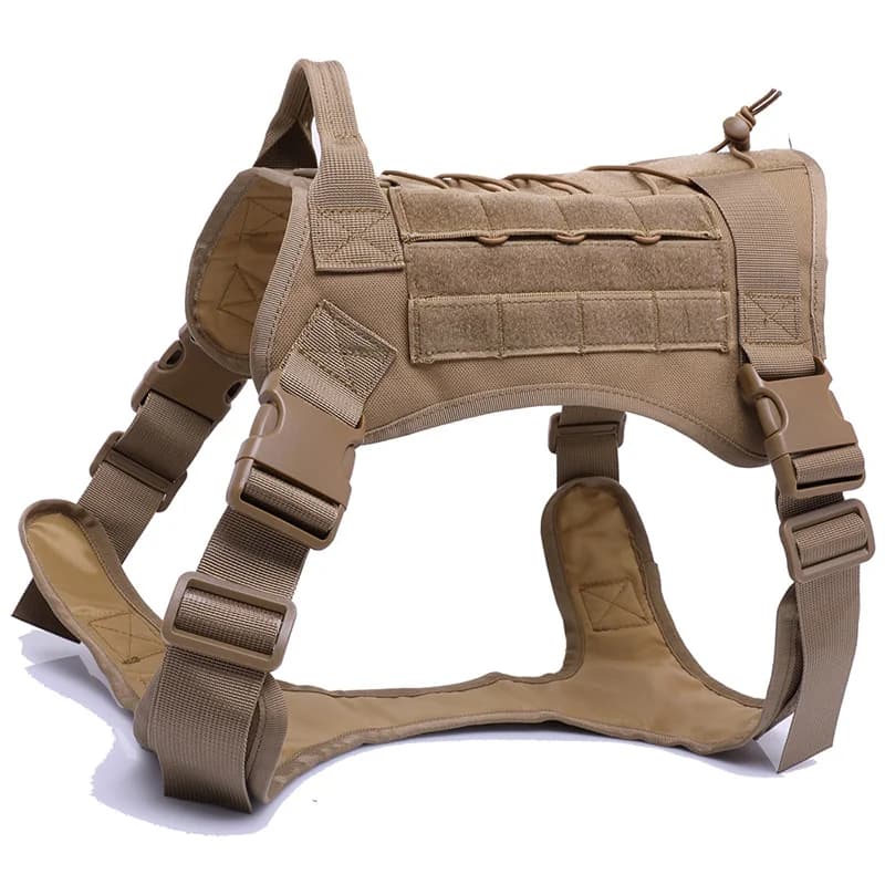 Tactical Dog Harness with MOLLE System