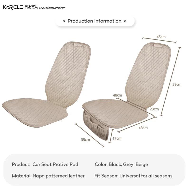 Car Seat Safety Protector Leather Pad