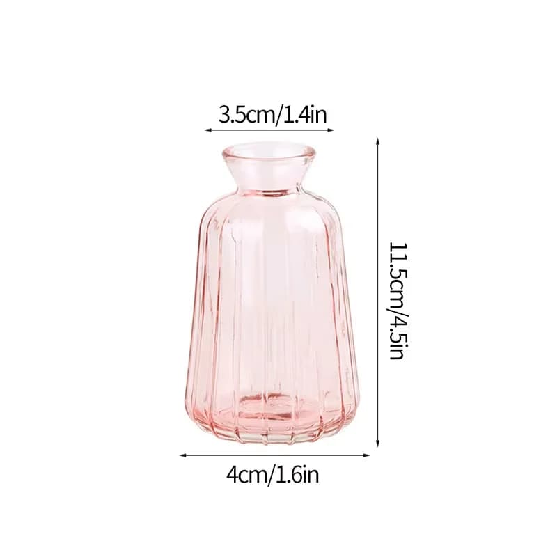Clear Glass Minimalist Flower Vase