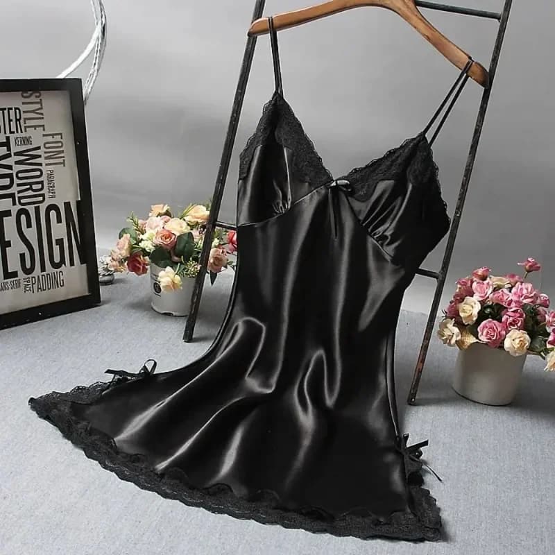 Lace Patchwork Camisola Nightgown