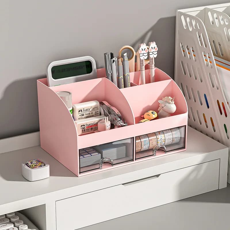 Desk Organizer with 2 Drawers