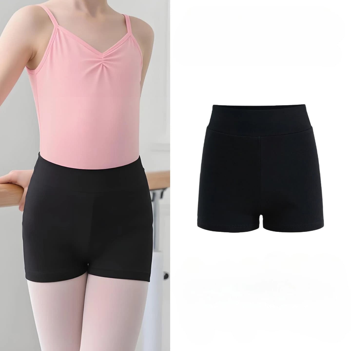 Girls Dance Practice Pants Black Skinny