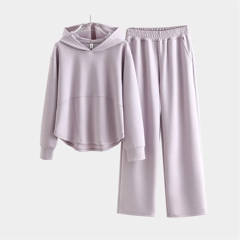 Women's Hoodie and Pants Two-Piece Set