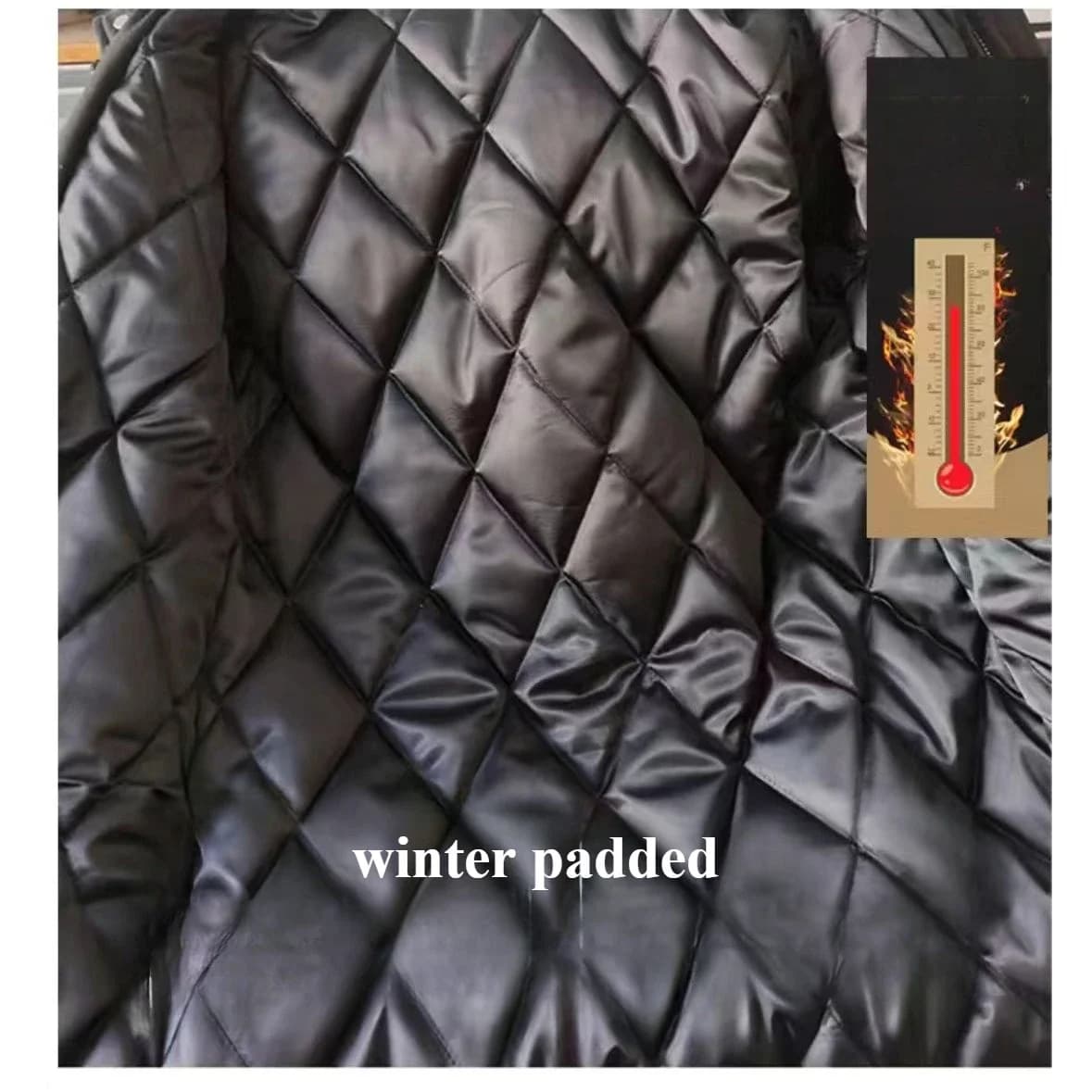 Men's Hooded Padded Trench Coat