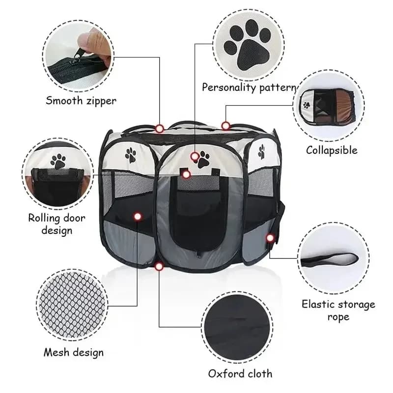 Portable Octagonal Pet Playpen