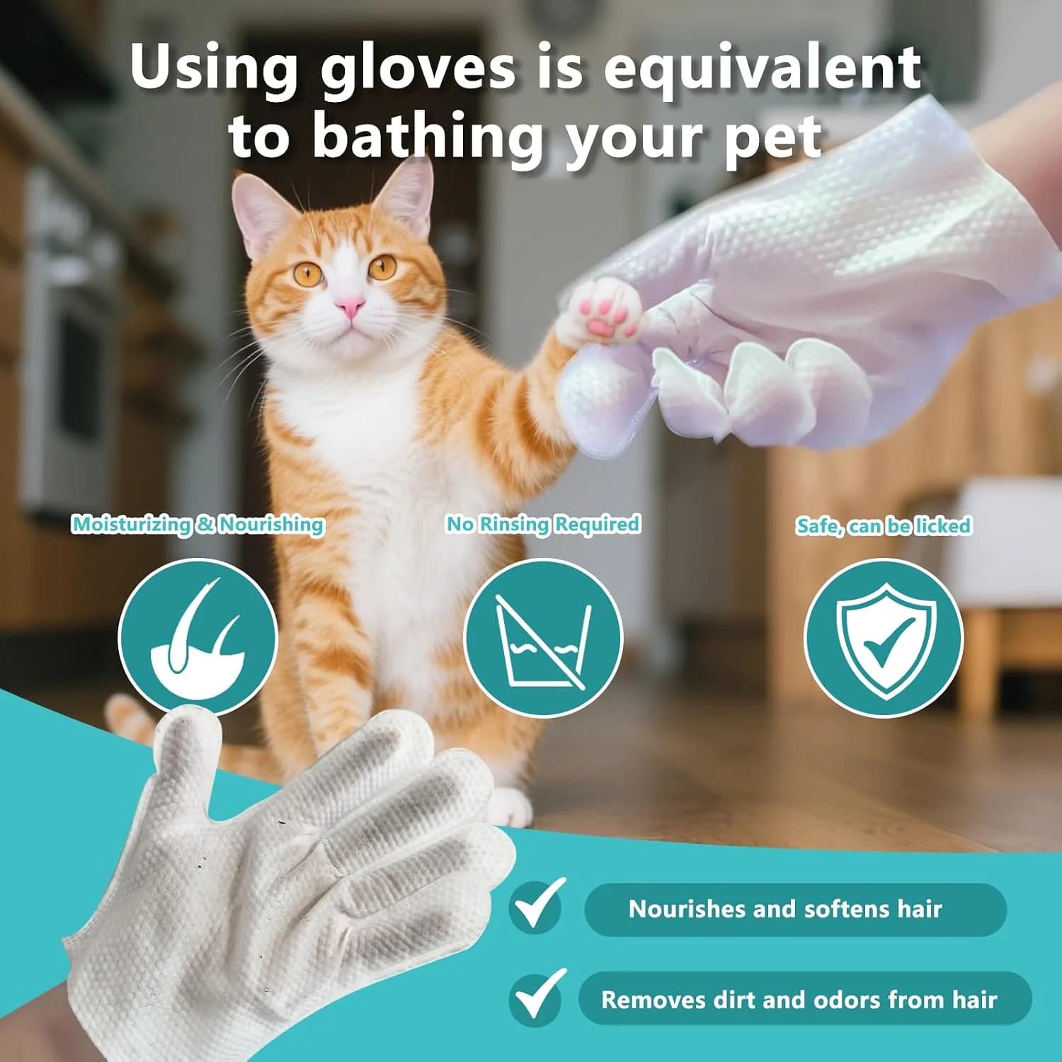 Scented Extra Thick Pet Cleaning Wipes