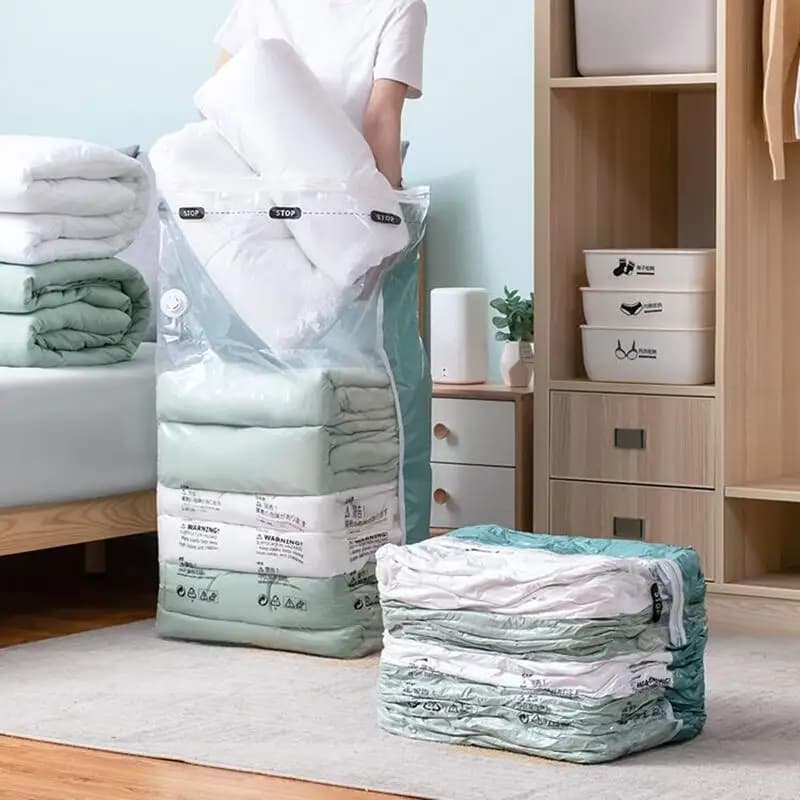 Vacuum Storage Bags No Pump Required