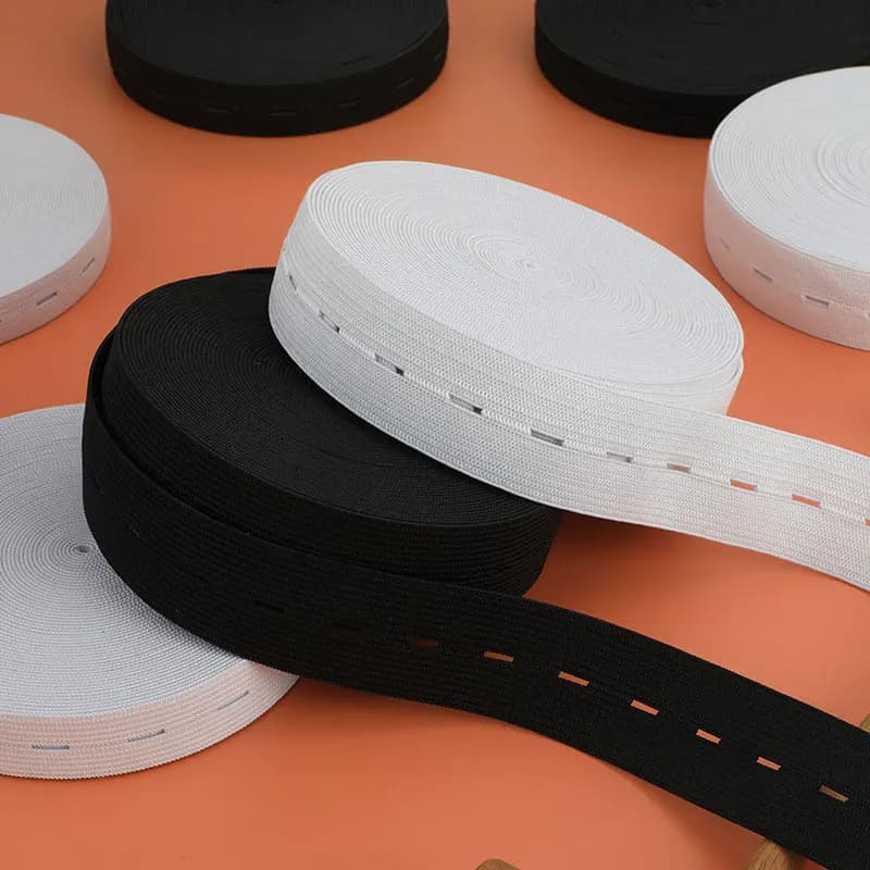 Elastic Sewing Bands with Buttonhole