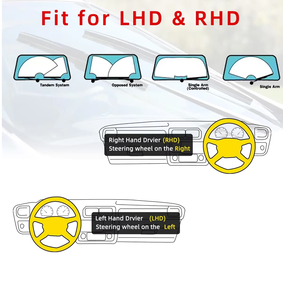 Windshield Wiper Blade 11-Layer Rubber