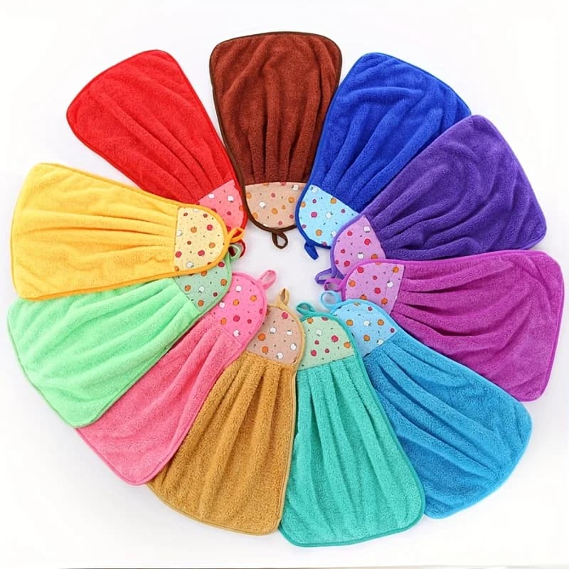 Microfiber Hand Towels with Loops