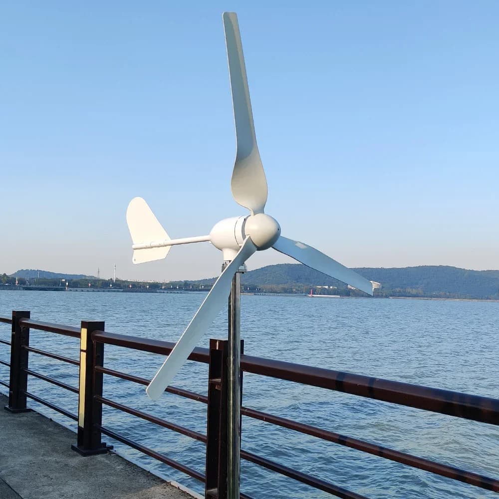 Horizontal Wind Turbine Generator for Home Use 10KW 5000W 5KW with 12V 24V 48V Output Free Energy Magnetic PMG Low Speed