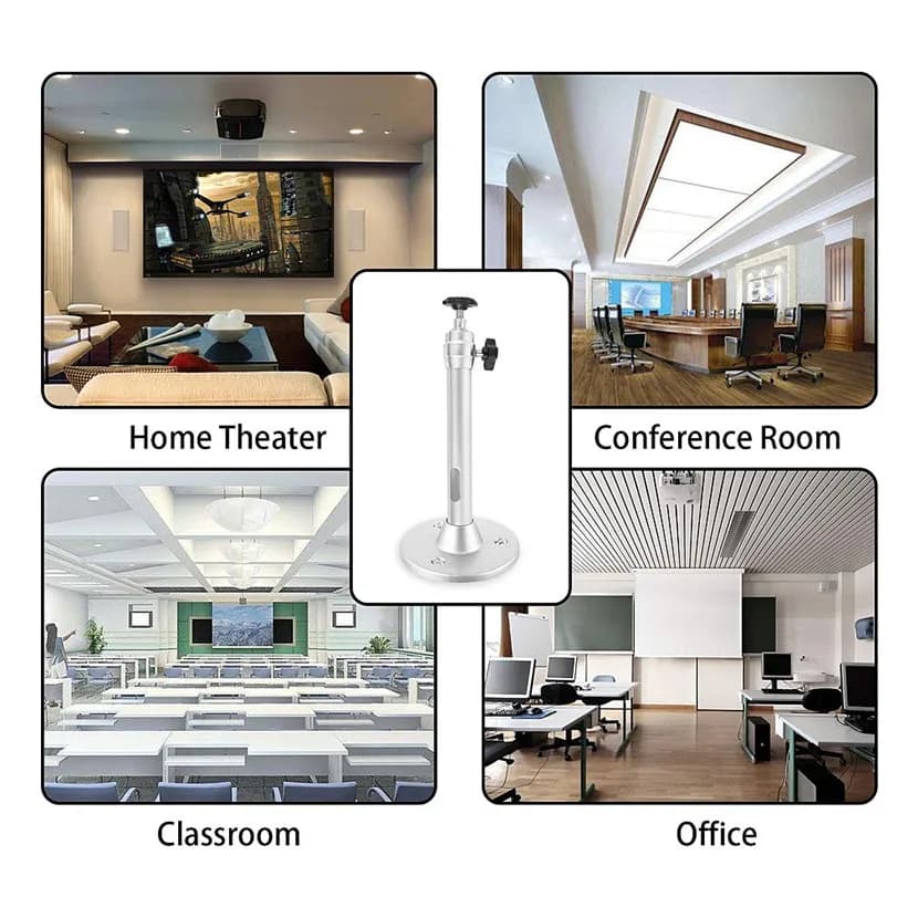 Projector Ceiling Wall Mount Bracket 360° Rotatable