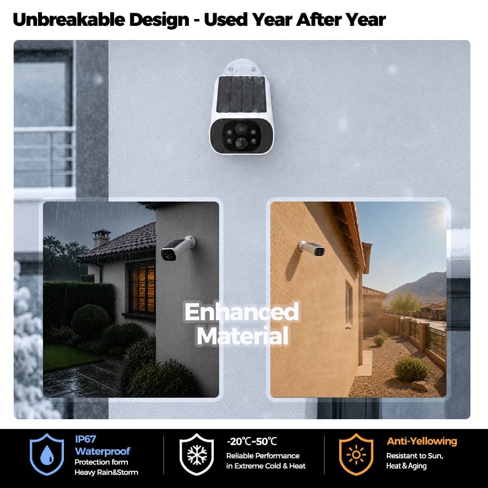2.5K Solar Wireless Outdoor Security Camera