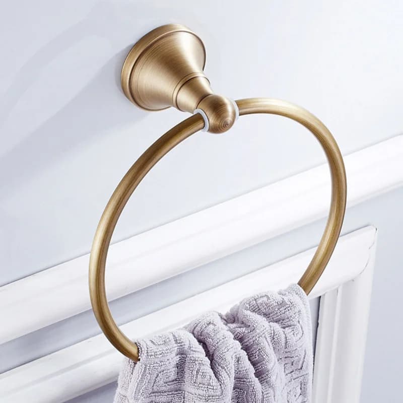 Bronze Bathroom Accessories Hardware  Antique Hair Dryer Rack Coat Towel Shelf Rail Bar Shower Soap Dish Holder Toilet Brush