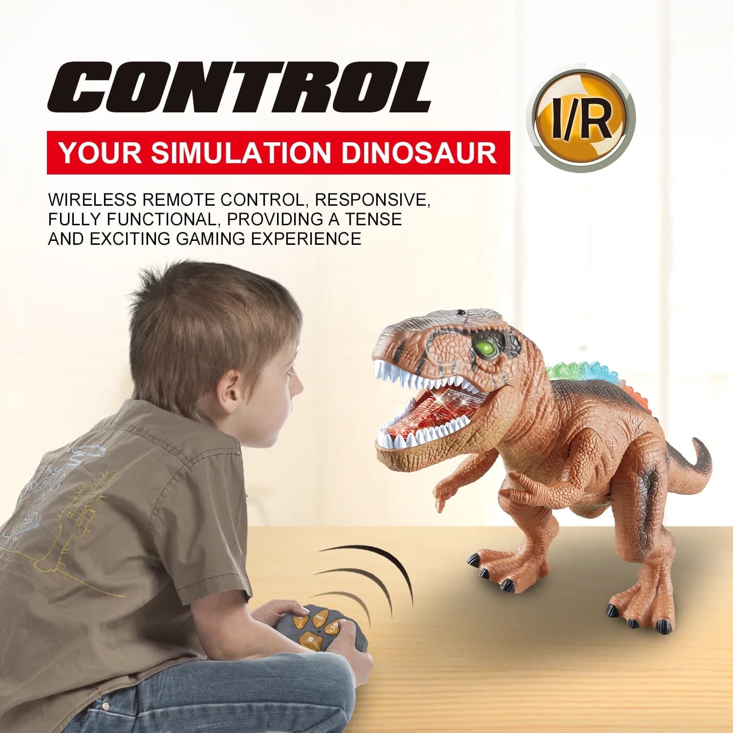 RC Dinosaur Car with Sound