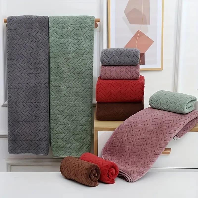 Soft Absorbent Bath Towel Set