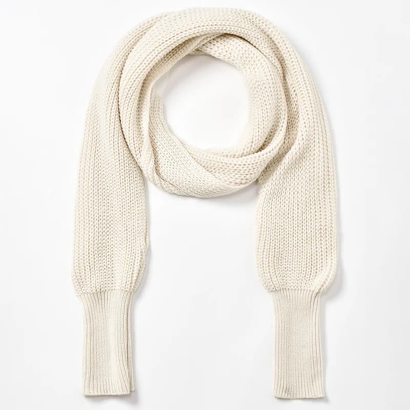 Knitted Shawl Wrap with Sleeves