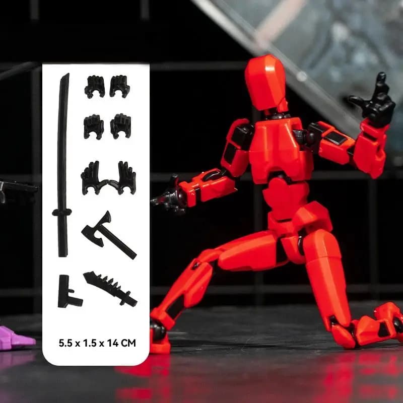 Multi-Jointed Action Figure with Accessories