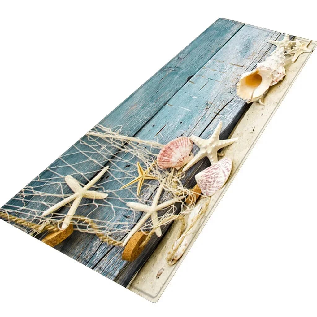 Seascape Print Bath Mat 40x120cm