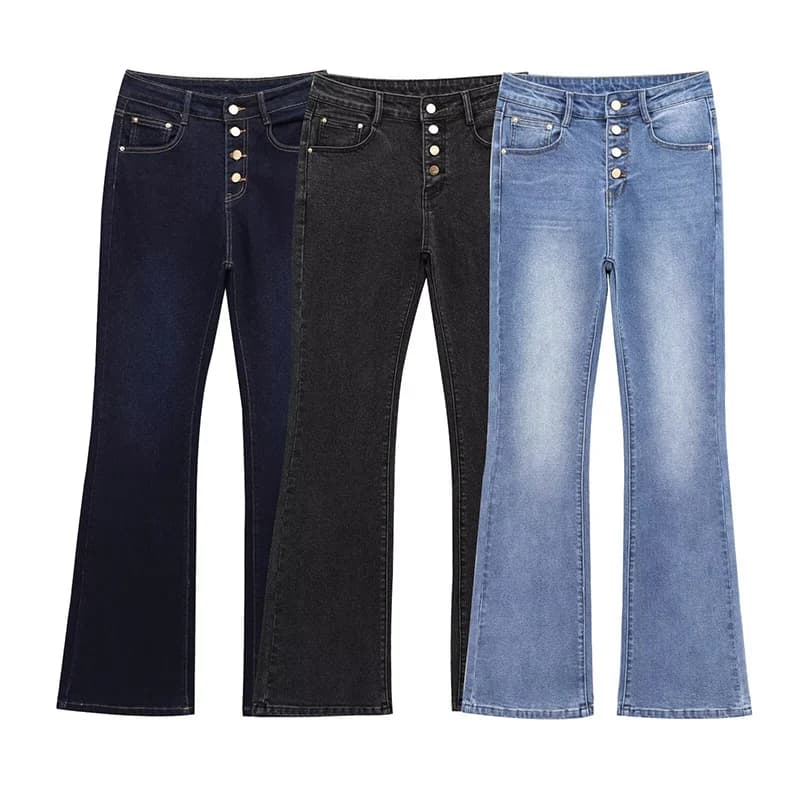 Women's High-Waist Flared Slimming Jeans
