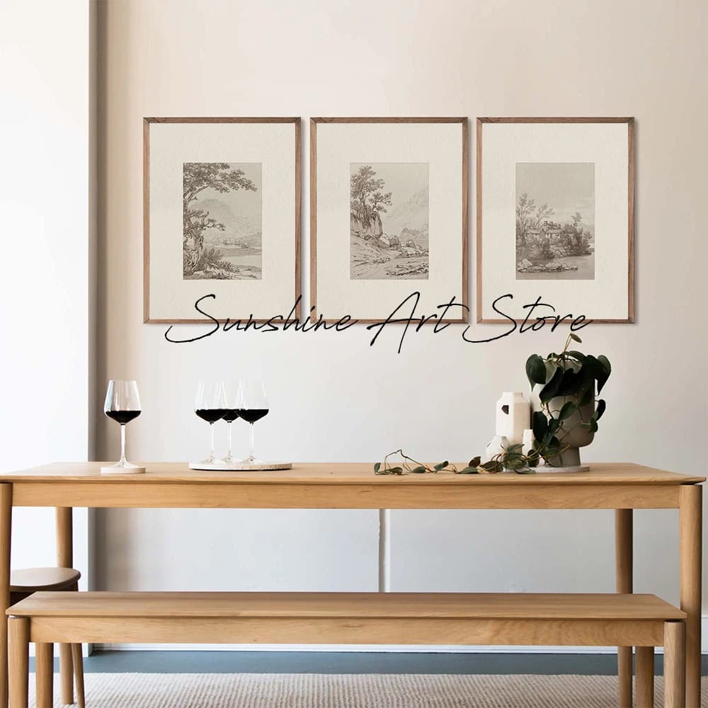Neutral Earth Tone Canvas Art Print