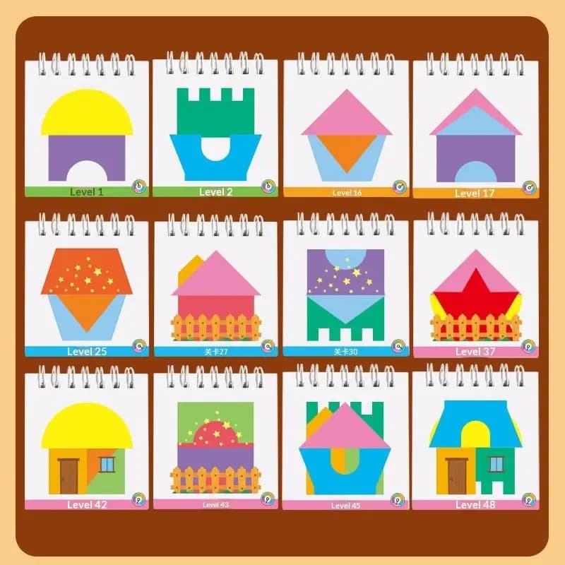 Wooden House Design Puzzle Game