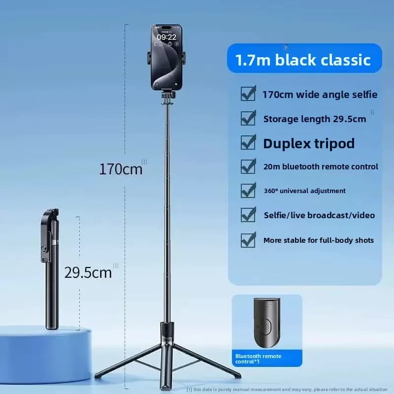 Mobile Phone Tripod Selfie Stick with Flexible Legs