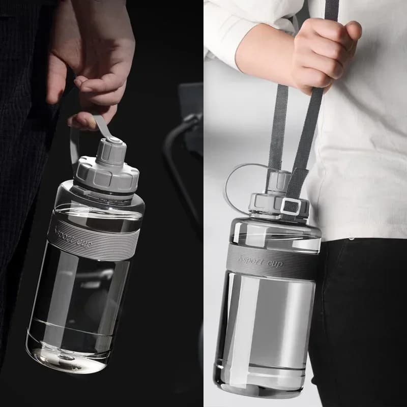 2 Liter Big Water Bottle with Straw 2L/1.5L/1L/0.6L Large Capacity School Gym Sports Drinking Bottles Fitness