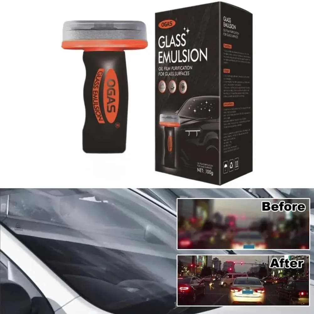 Car Windshield Cleaner Removes Glass Oil Film Remover Dirt Car Window Glass Cleaner Auto Glass Sponge Cleaning Brush