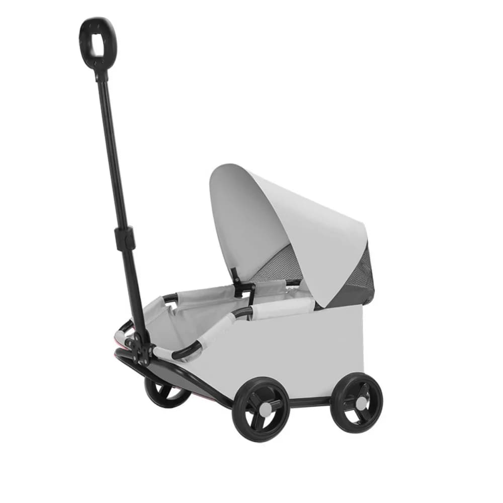 Dog Stroller Foldable Pet Stroller 4-Wheel with Sunshade Cat Cart Portable Lightweight Pet Pushchair Dog Cat Carry Supplies
