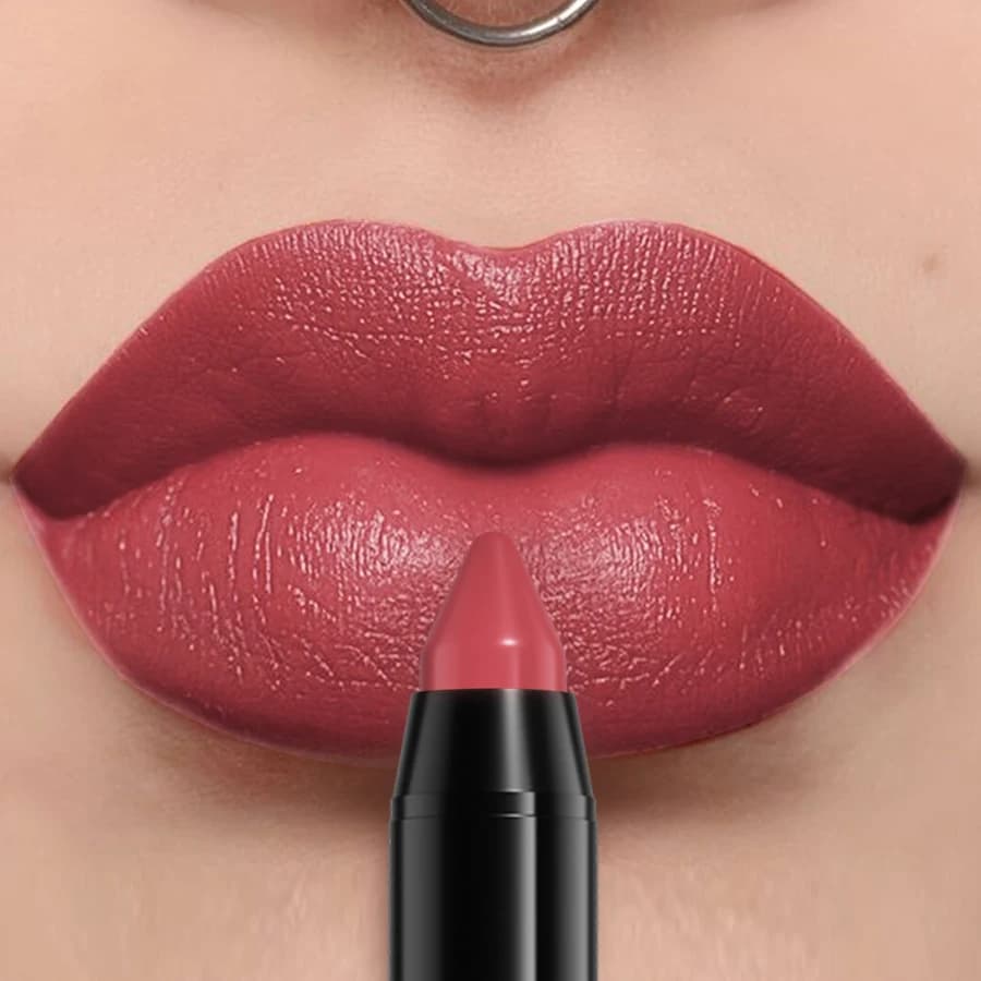 Waterproof Nude Brown Lipliner and Lip Tint