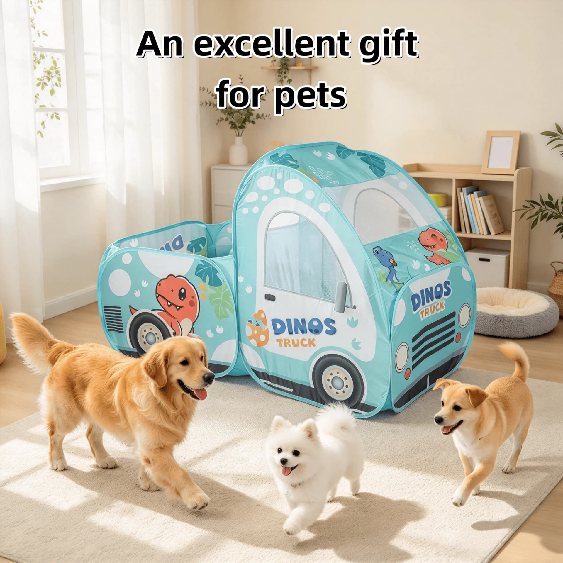 Dinosaur Foldable Pet Playpen Enclosure