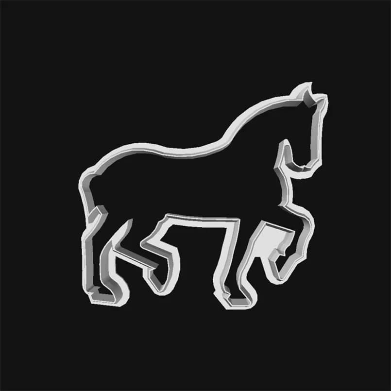Warhorse Cookie Cutter Mold