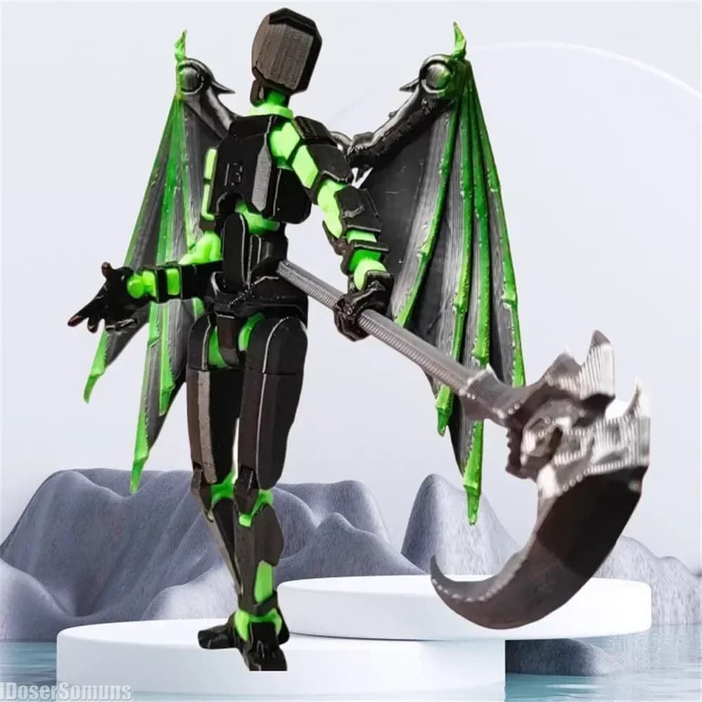 3D Printed Poseable Action Figure Robot