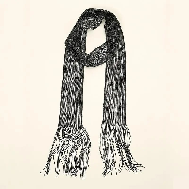 Striped Silk Scarf
