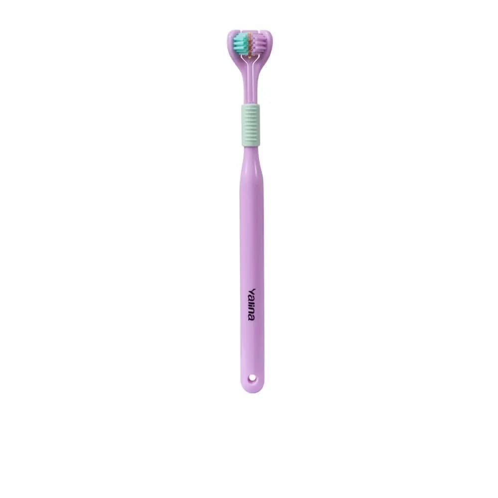 Three-Sided Soft Bristle Toothbrush