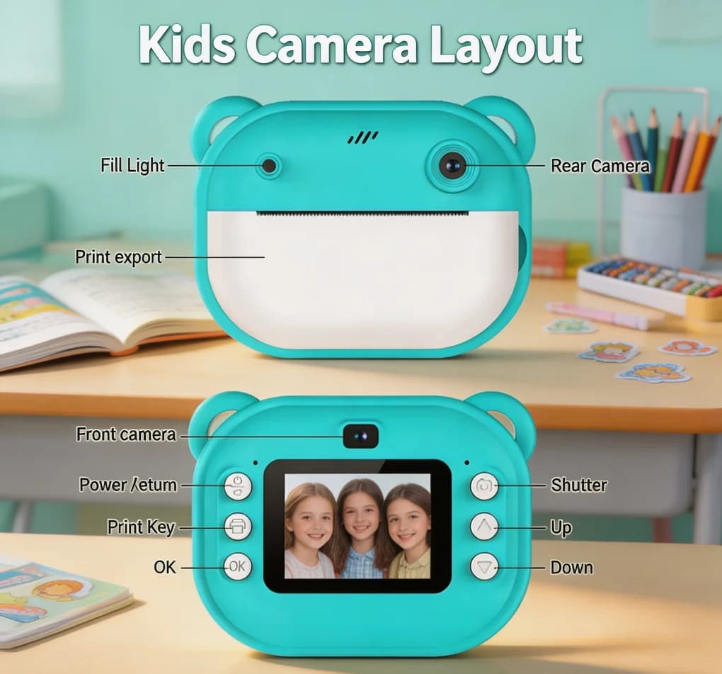 Kids Digital Camera with Instant Printing