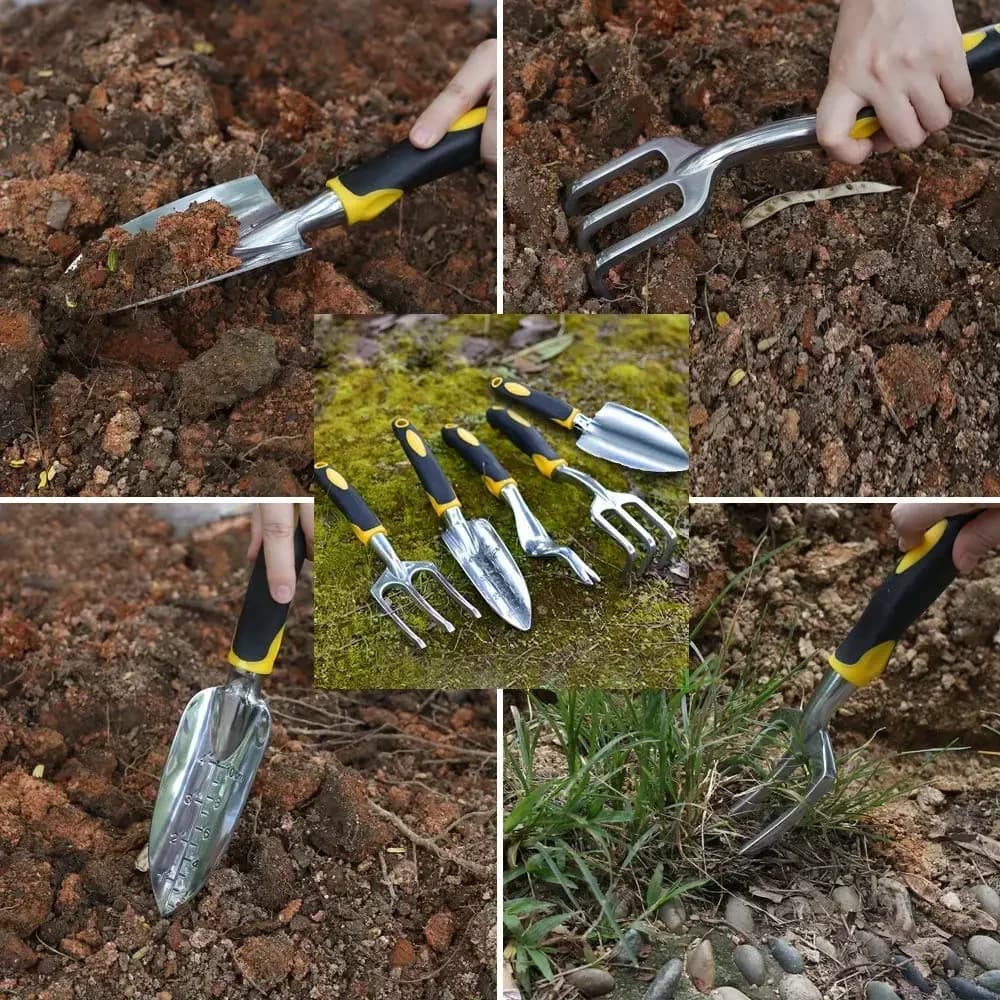 Stainless Steel Garden Tool Set With Gloves