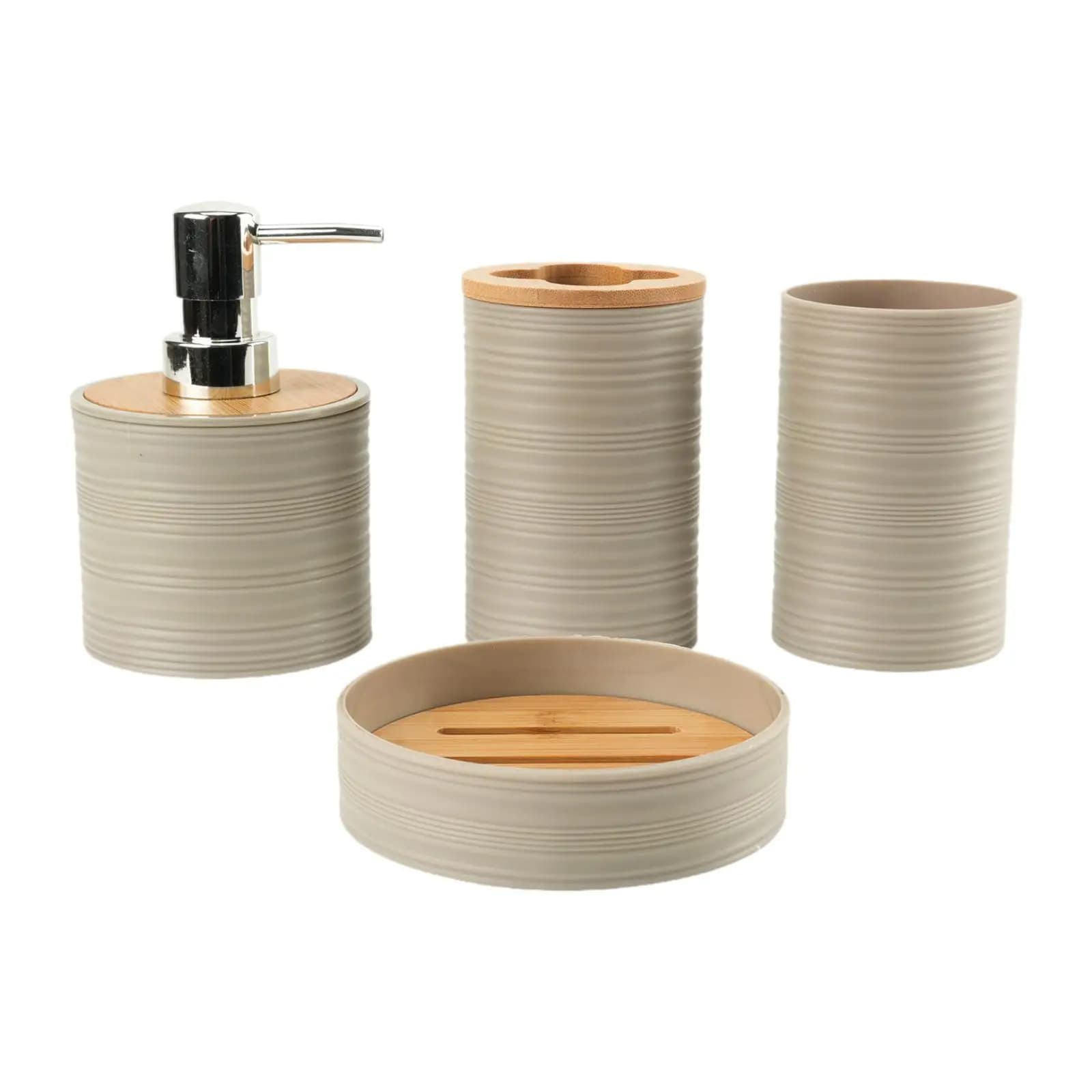 4 Pieces Bathroom Accessories Set ,Bath Accessory Complete Set, Bathroom Decor
