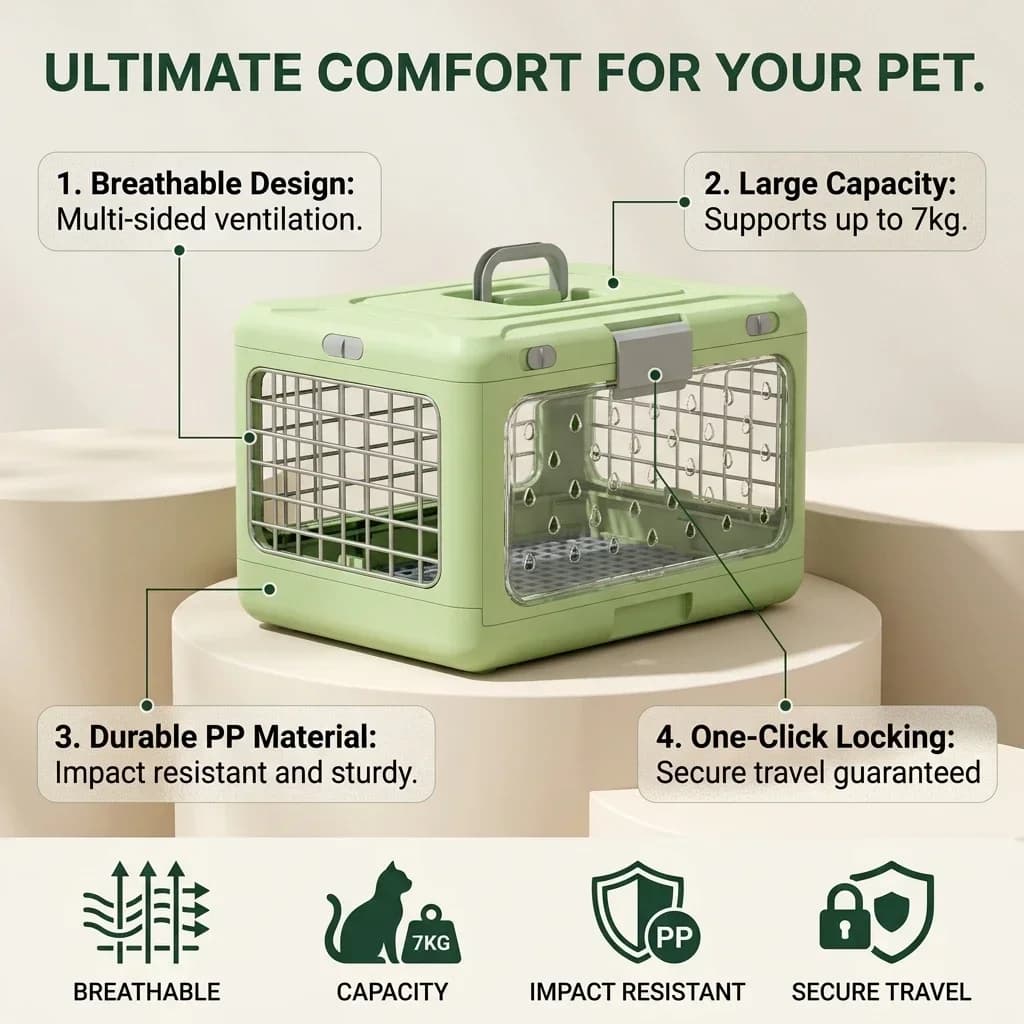 Foldable Pet Airline Carrier