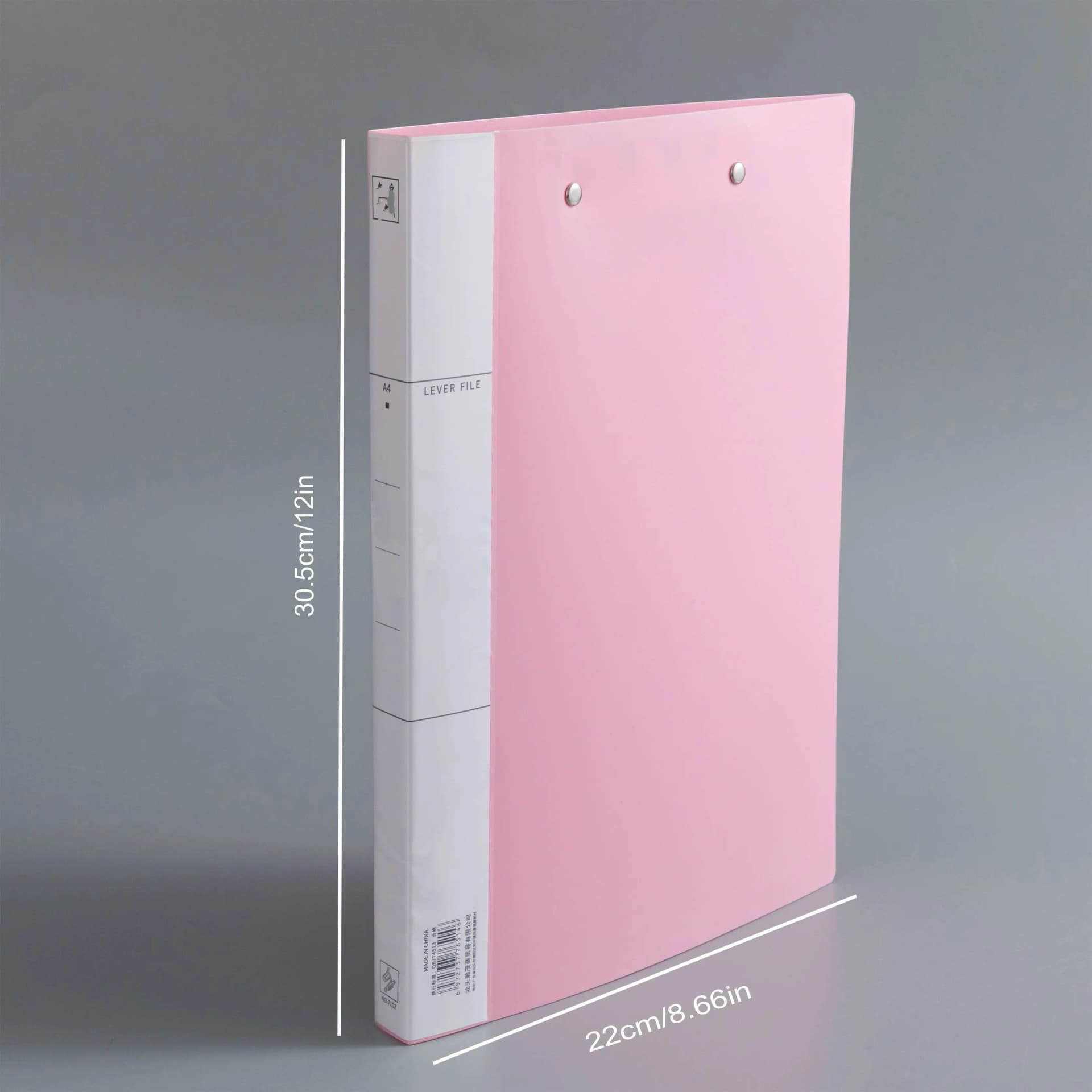 Double Compartment A4 File Folder with Press Clip