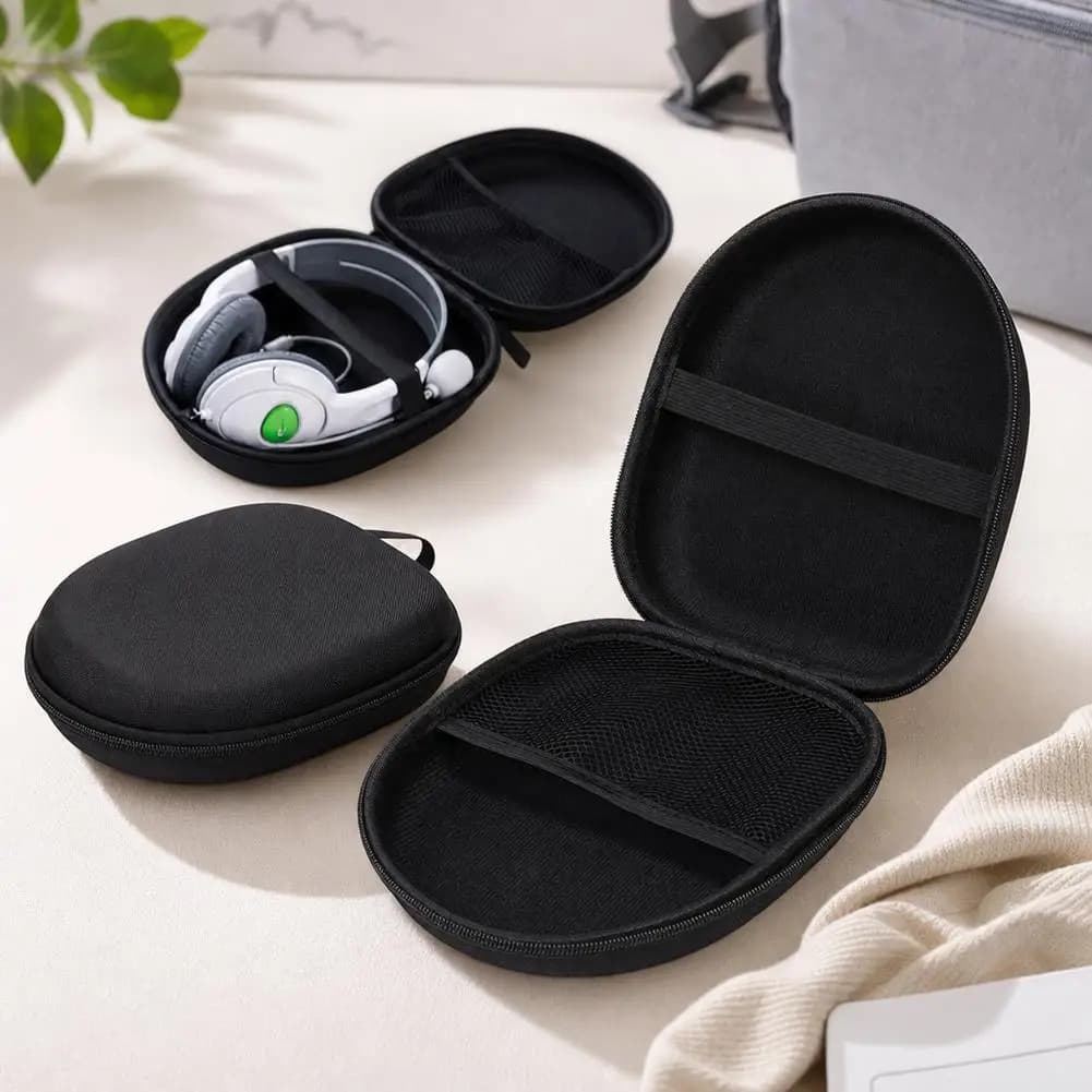 Portable Hard Shell Headphone Carrying Case