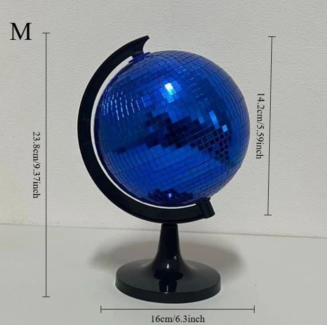 Rotating Glass Mirror Ball Ornament Light