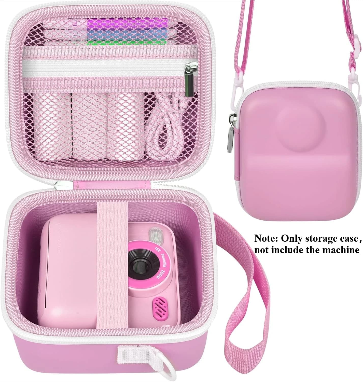 Kids Camera Storage Case with Accessories Pocket