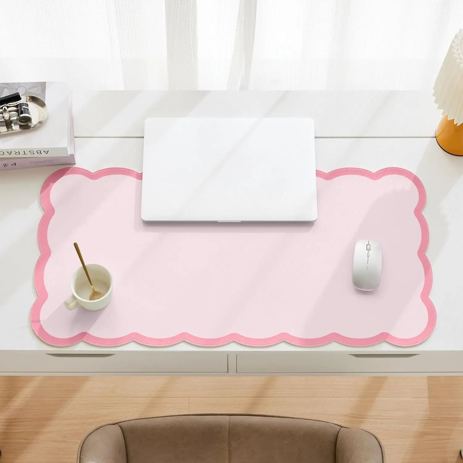 Scalloped Large Desk Mat