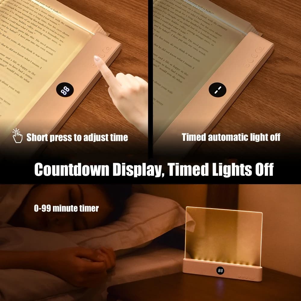 LED Flat Panel Reading Light with USB Charging