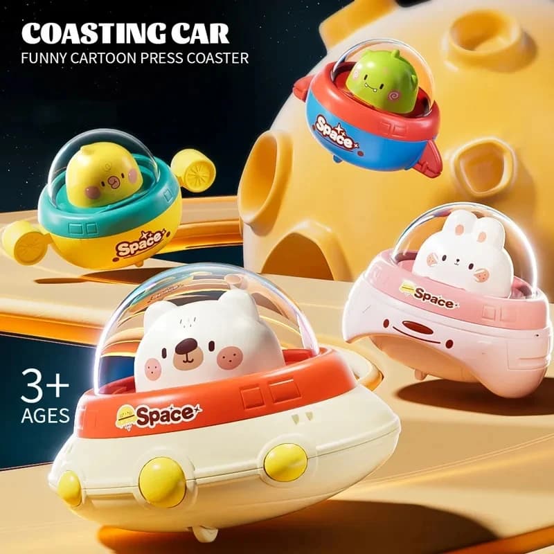 Toddler Push and Go Toy Cars Set