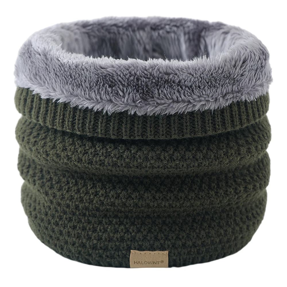 Knitted Brushed Ring Scarf